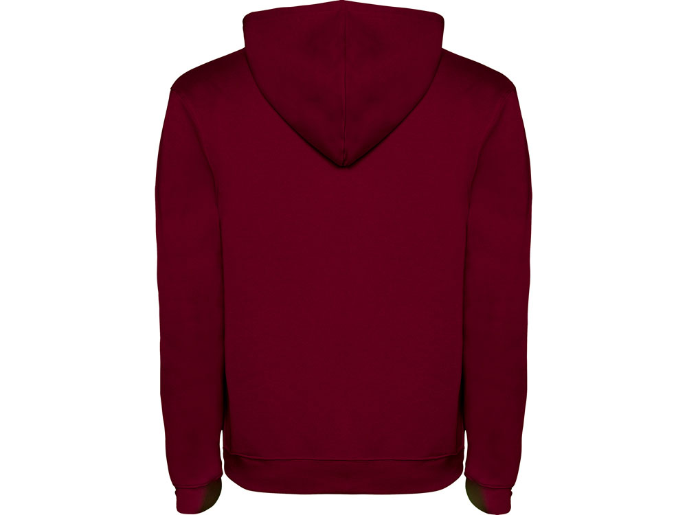 Толстовка с капюшоном Urban мужская, гранатовый/серый меланж-1