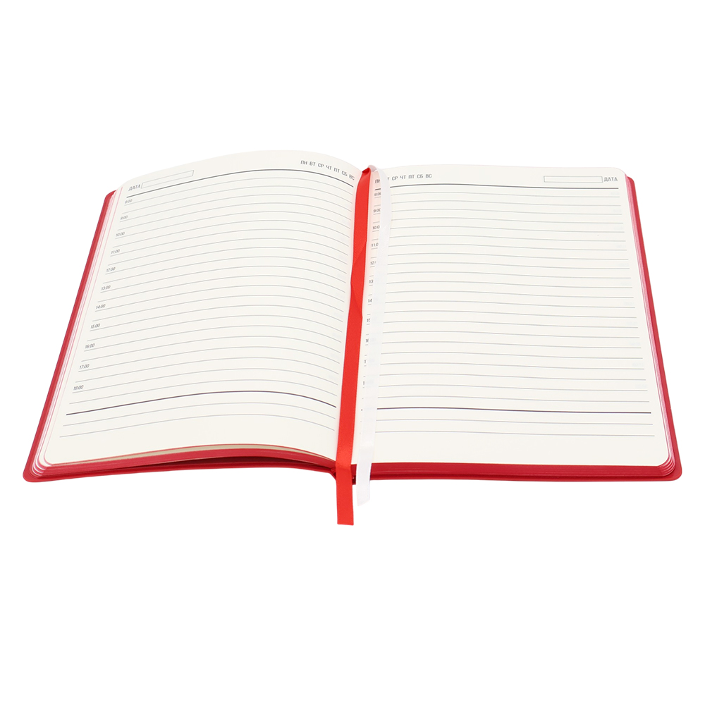 Ежедневник A5 недатированный Gabby в мягком переплёте, Красный-3