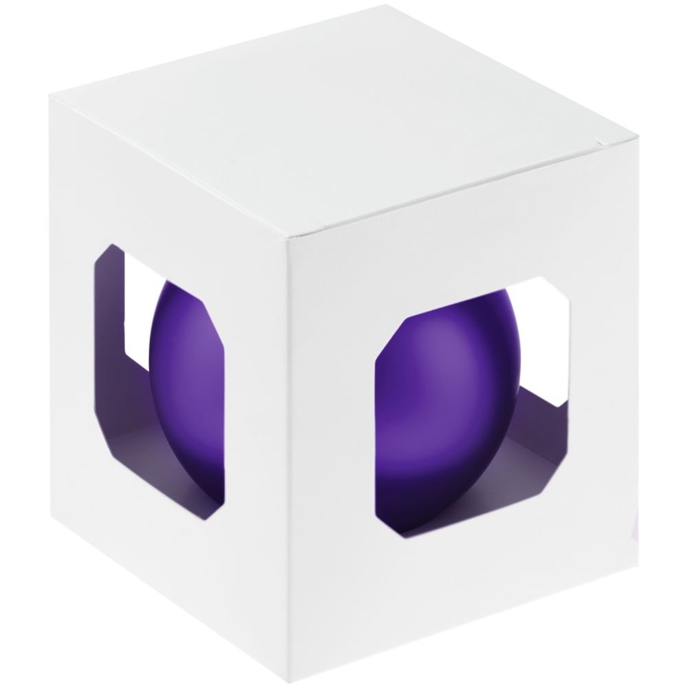 Елочный шар Finery Matt, 8 см, матовый фиолетовый-2