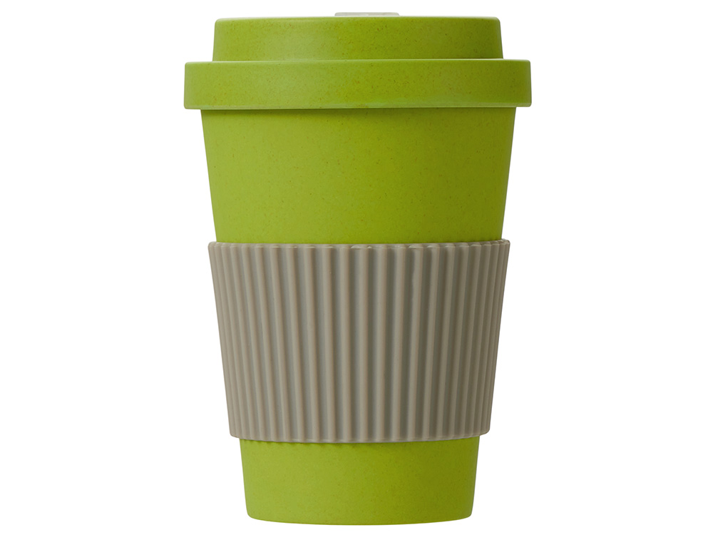 Термокружка Muffin из натуральных волокон, зеленое яблоко-3