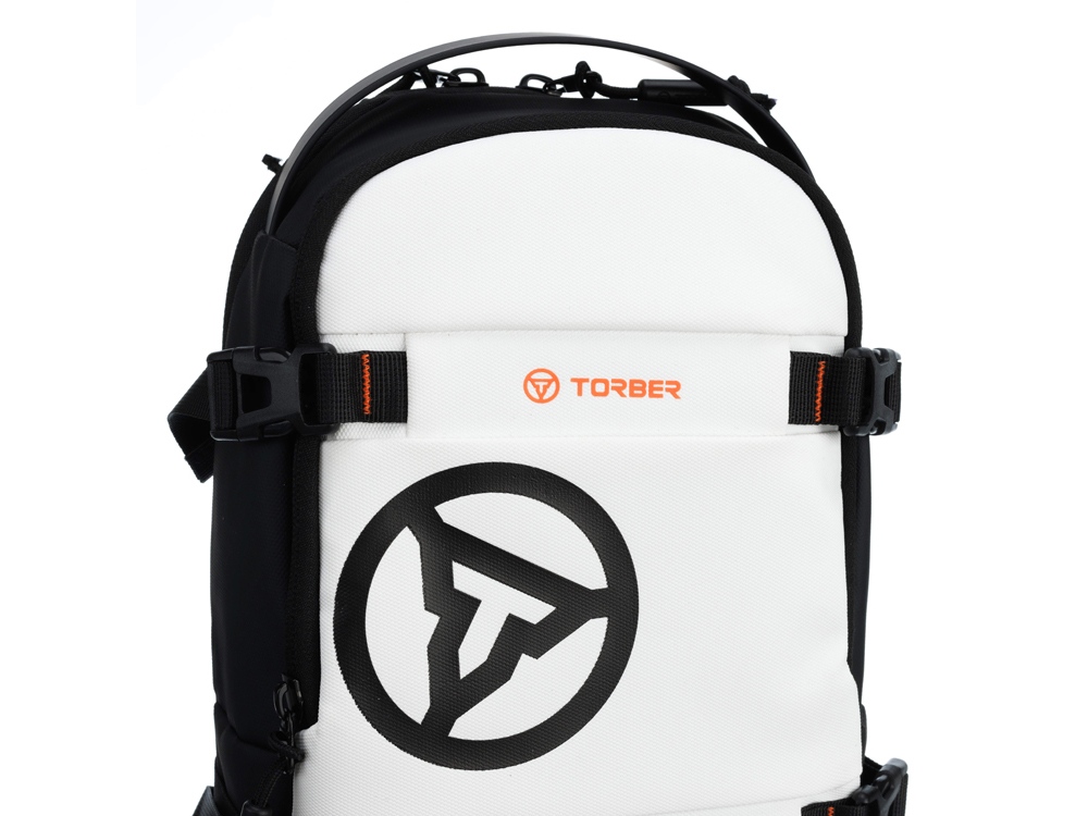 Рюкзак на одно плечо TORBER Xtreme, белый/чёрный, 20 х 8 х 31 см, 5л-8
