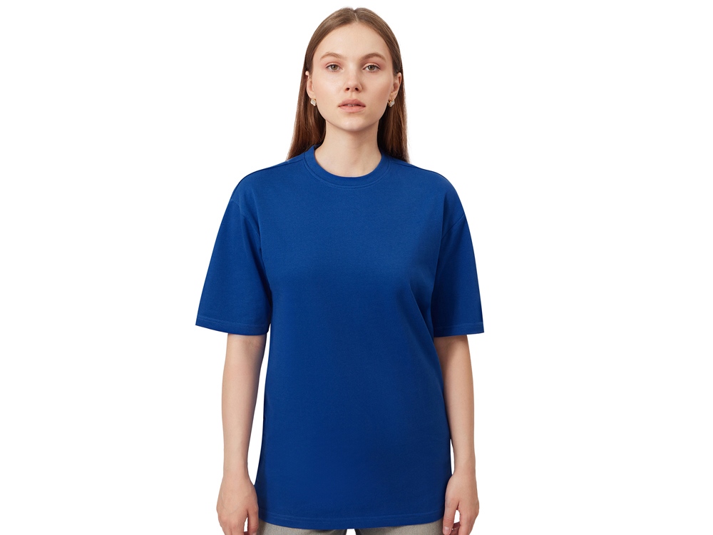 Футболка из френч терри Warsaw унисекс 220гр, кл. синий-2