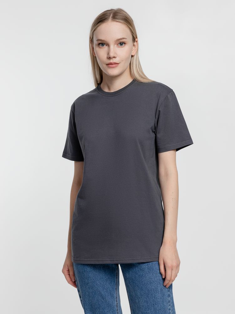 Футболка унисекс T-Bolka 160, темно-серая (графит)-3