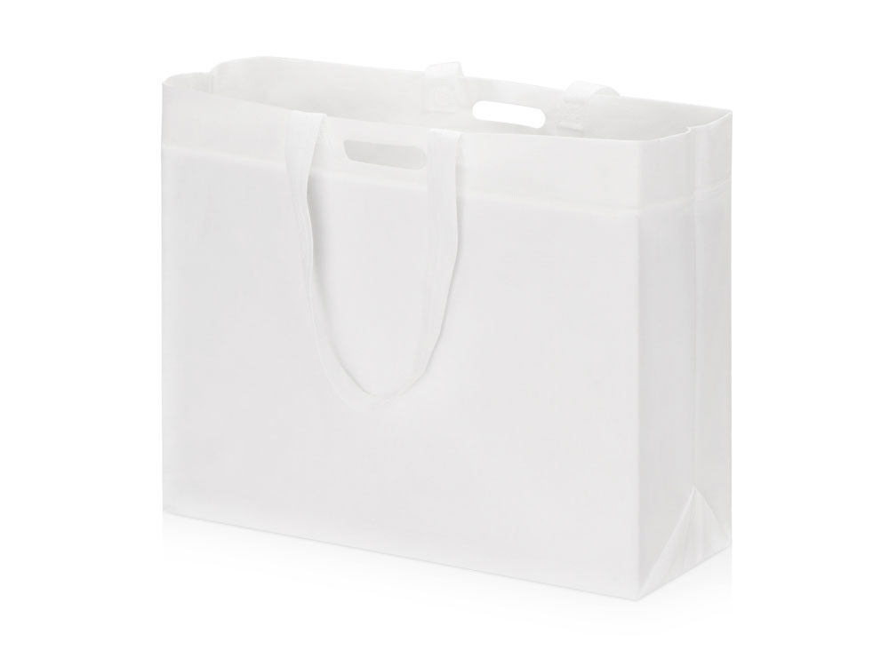 Сумка для покупок из спанбонда Scope, 455*160*380 с ручкой 550/30 мм, белый-0
