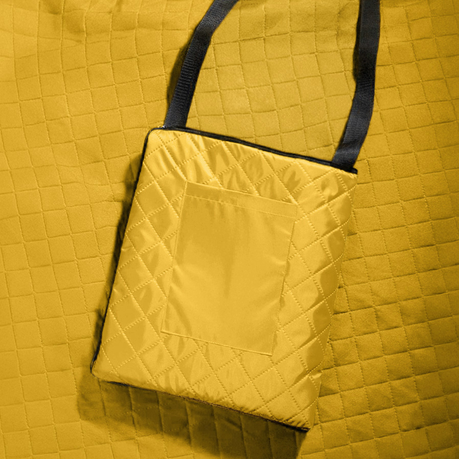 Плед для пикника "Rest"; жёлтый; 115 х 140 см; двухсторонний материал флис 150 гр/м2+оксфорд  210 T, желтый-1