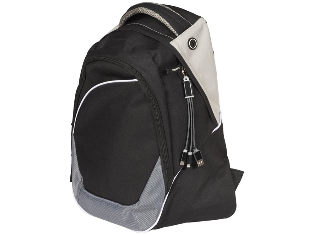 Кабель для зарядки Metal 3-в-1 с брелоком, черный-2