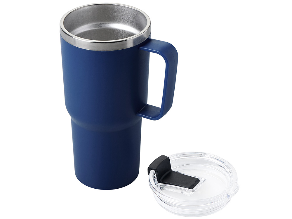 Термокружка Кенчер с двойными стенками из нержавеющей стали 304 и полипропилена, королевский синий-1