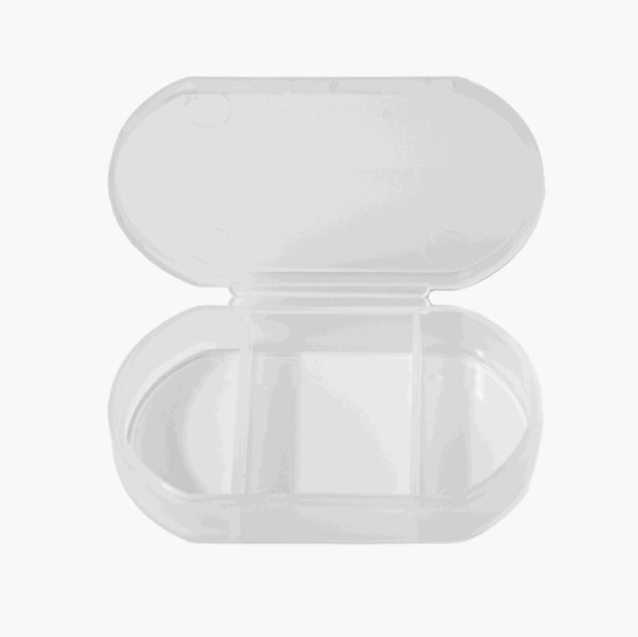 Витаминница TRIZONE, 3 отсека; 6 x 1.3 x 3.9 см; пластик, прозрачная, прозрачный-1