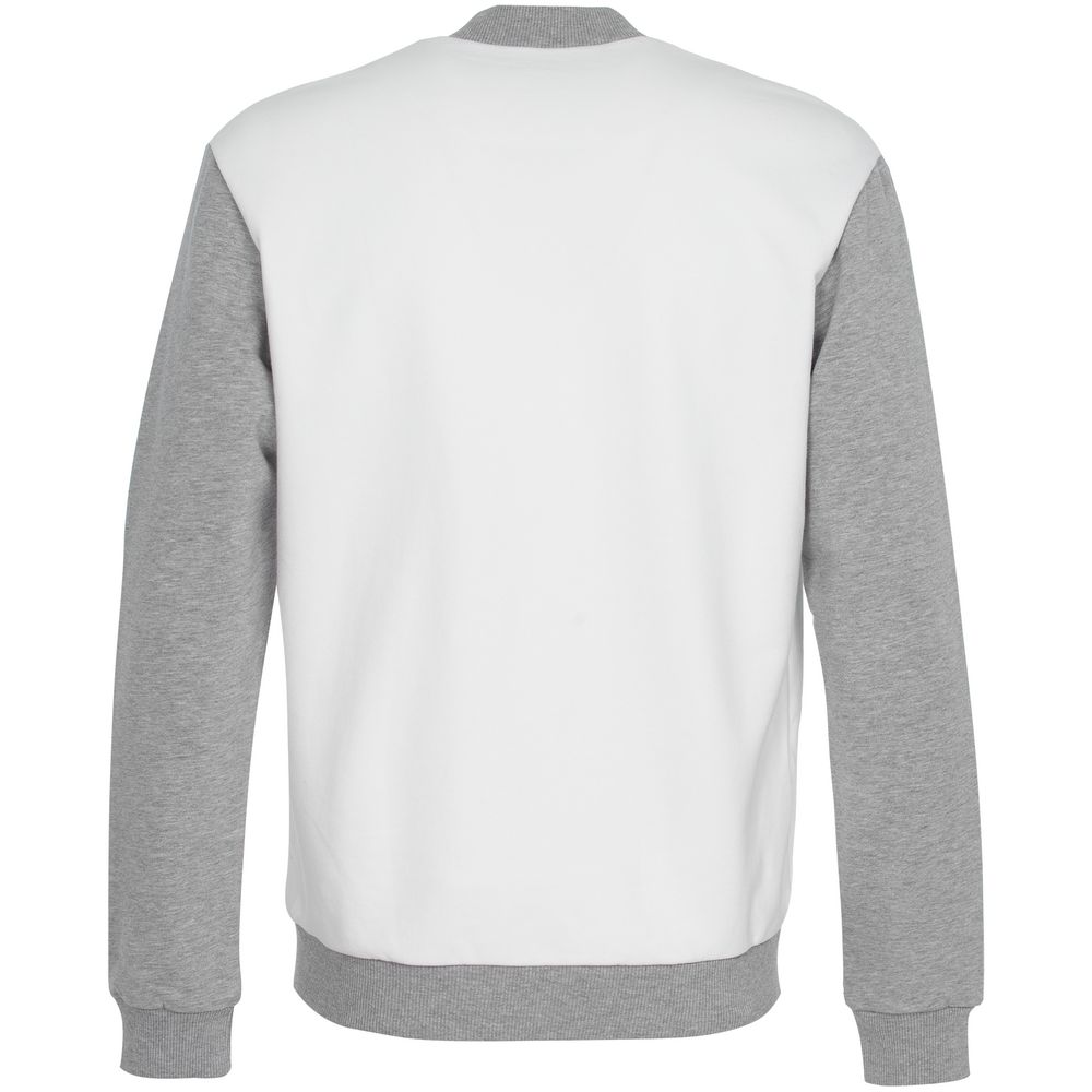 Бомбер College, молочно-белый-1