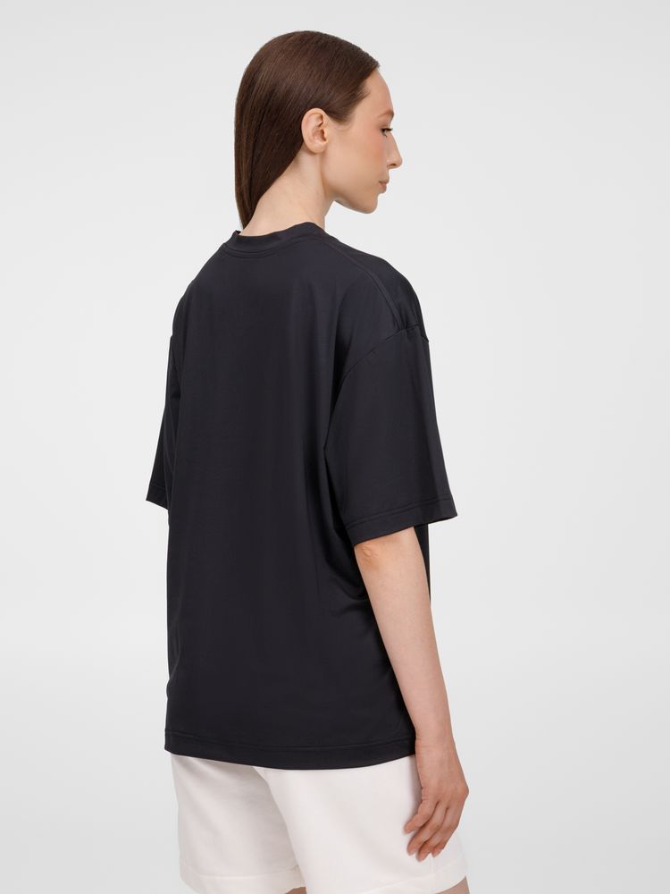 Футболка из бифлекса Morfiss, черная-4