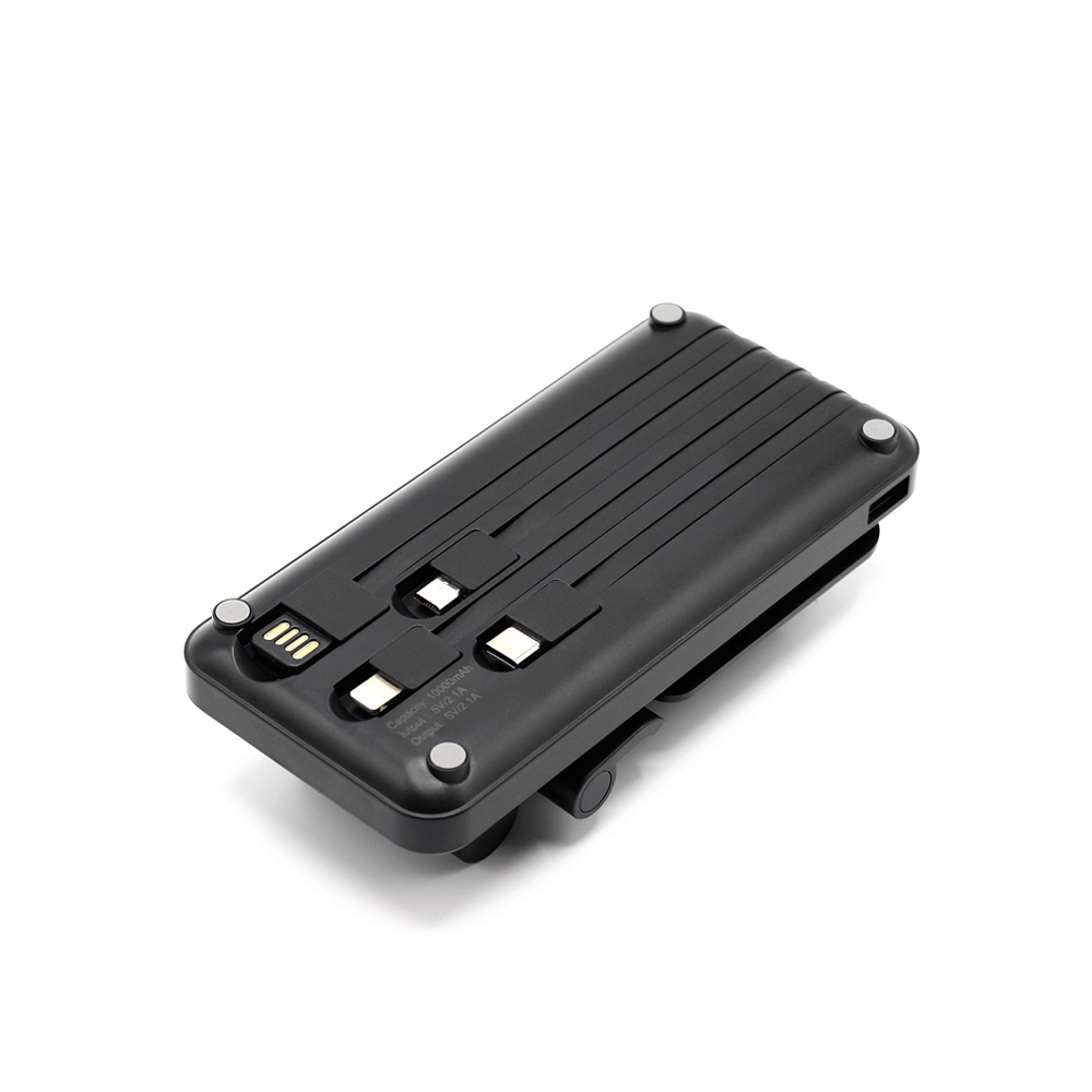 Внешний аккумулятор c подставкой для телефона Hold-Pro 10000mAh, Черный-4