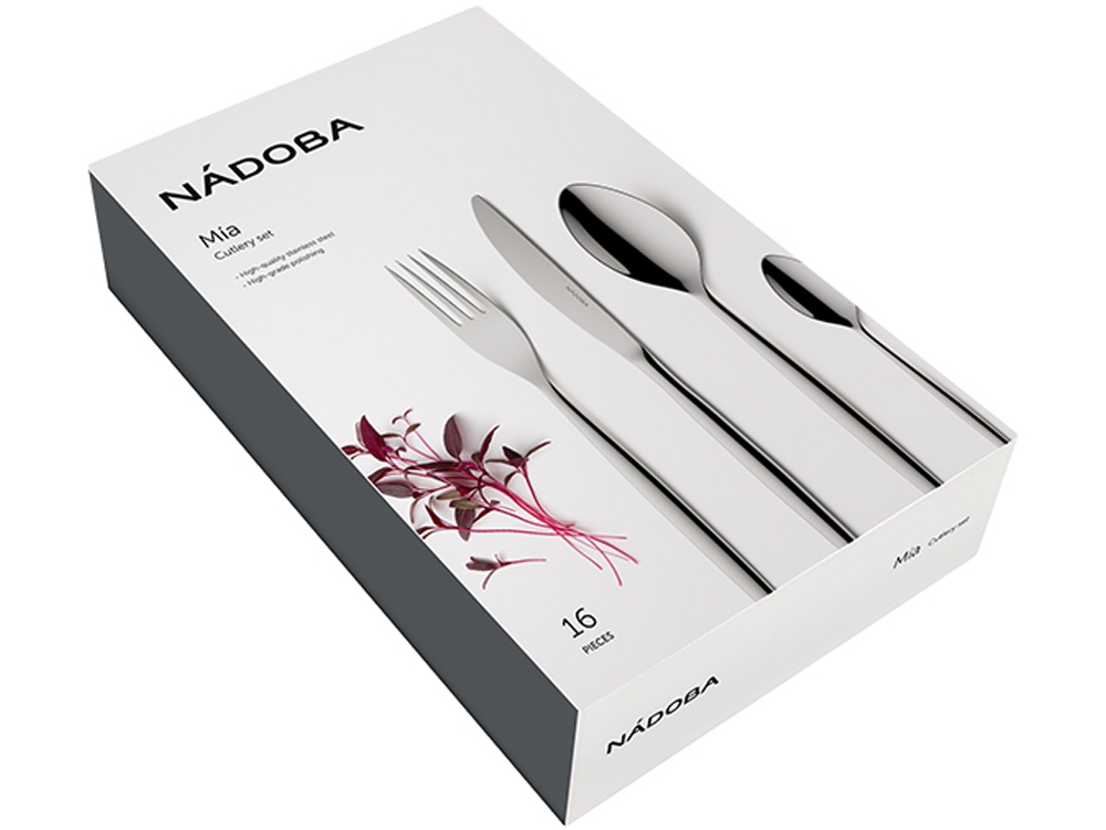 Набор столовых приборов, 16 пр., NADOBA, серия MIA-6