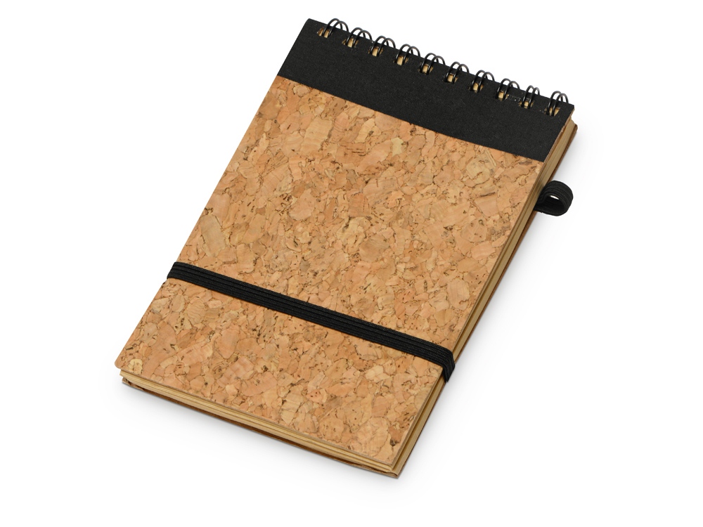Блокнот B7 Forli с обложкой из пробки, натуральный-0