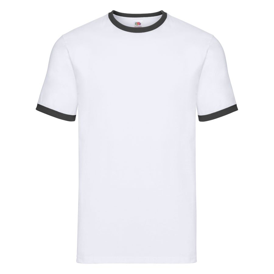 Футболка мужская RINGER T 160, белый, черный-0