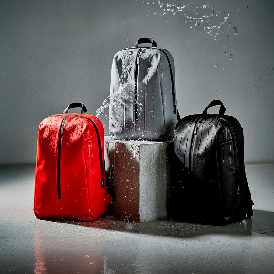 Рюкзак водостойкий "Go", чёрный, 41 х 29 х15,5 см, 90%  полиуретан 10% полиэстер, черный-8