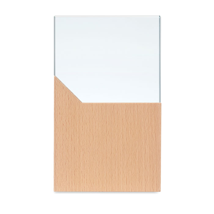 Награда хрустальная, древесный-5