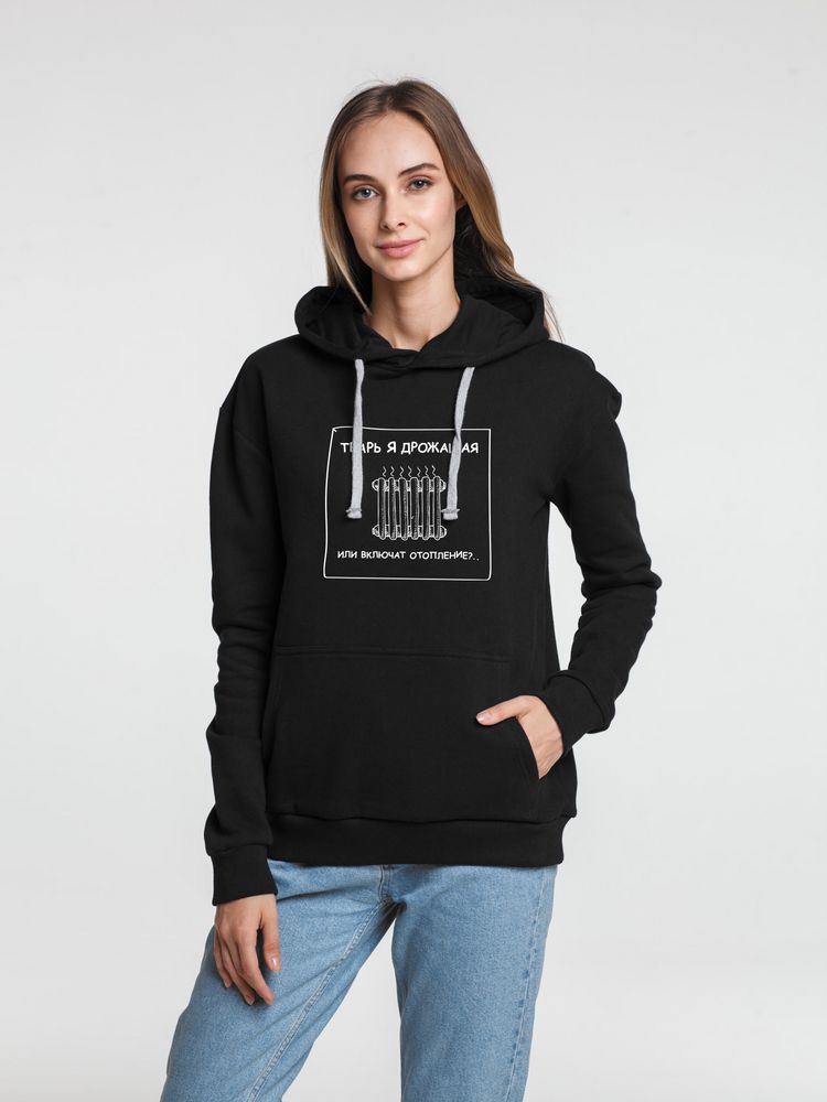 Толстовка «Тварь я дрожащая...», черная-1
