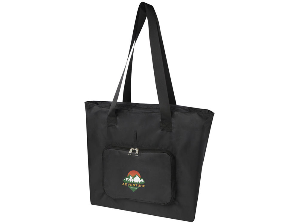 EcoFold Складная эко-сумка из RPET 16 л - сплошной черный-3