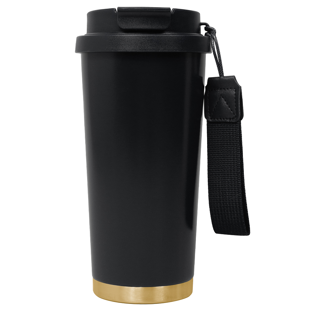 Термокружка Cosmostar, Чёрный/ золото-0