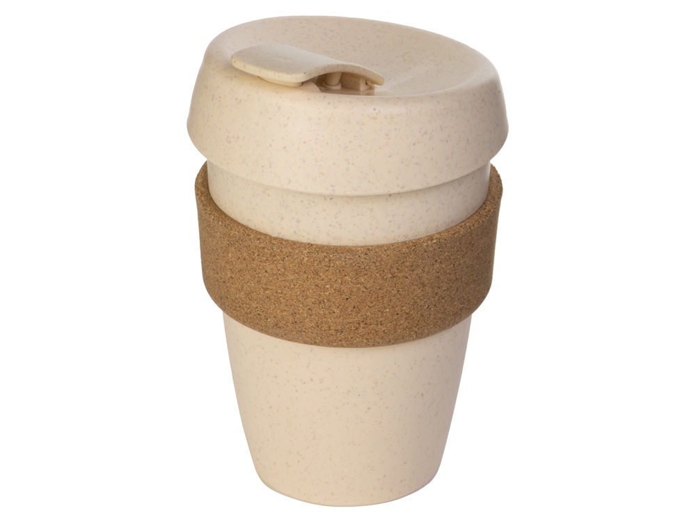 Стакан из пшеничного волокна с двойными стенками Pino, натуральный-0