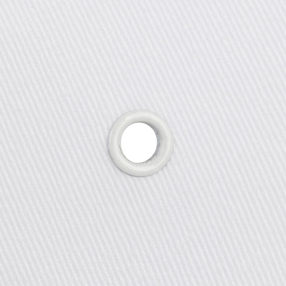 Бейсболка Canopy, белая с темно-синим кантом-4