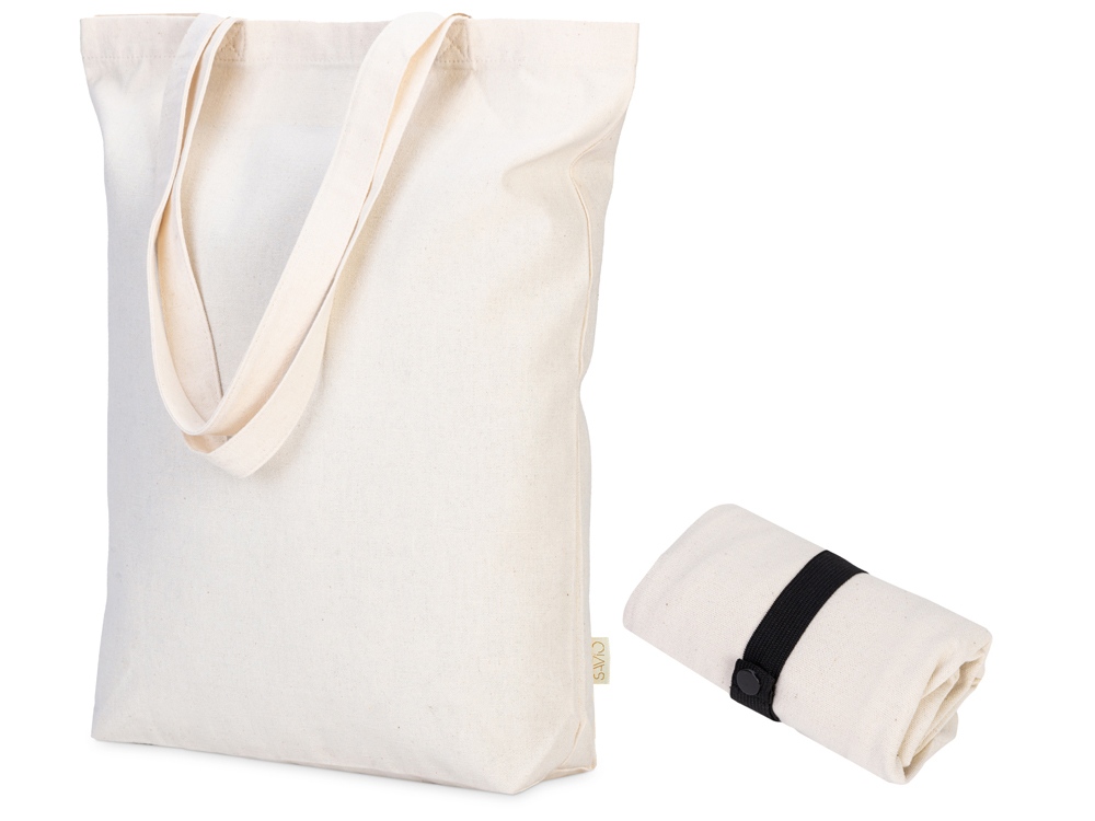 Сумка Fixy из переработанного хлопка с фиксирующей эластичной лентой, натуральный-0