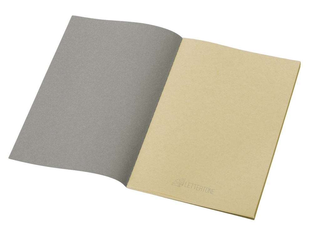 Блокнот Monet, гибкая обложка A5 из моющегося крафта, 32 листа, серый-1