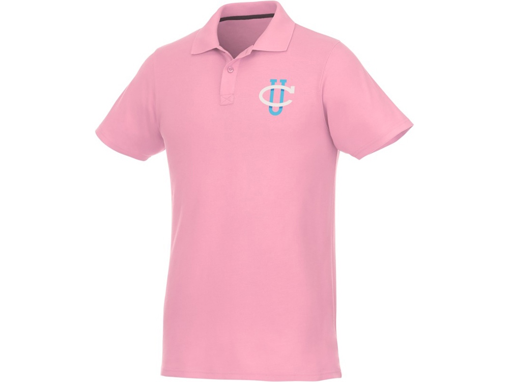 Мужское поло Helios с коротким рукавом, light pink-5