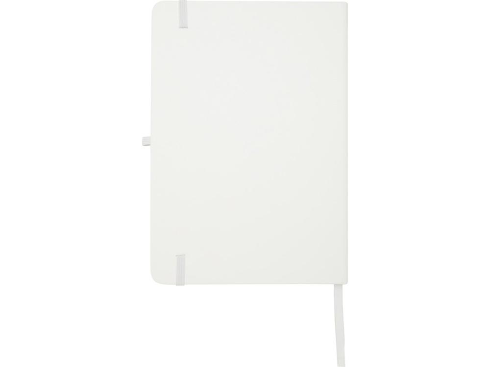 Teak блокнот А5 из переработан. материала в твердой обложке с линован. страницами - Белый-2