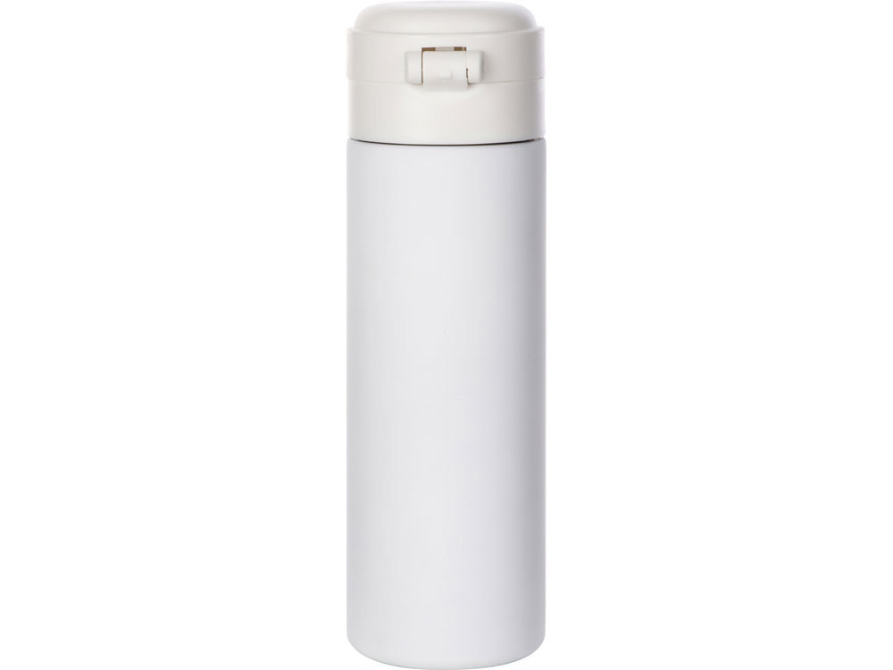 Вакуумная термокружка Waterline c кнопкой Guard, 400 мл, тубус, белый-3