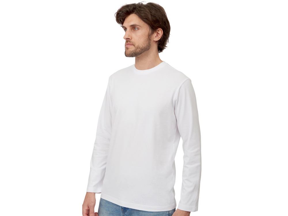 Лонгслив HD Fit мужской, белый-1