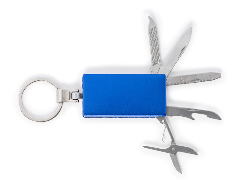 Мультитул-брелок 5-в-1 Badge, синий-4
