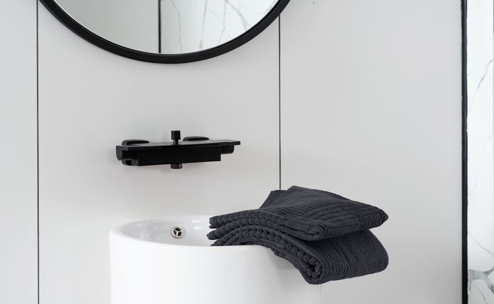 Полотенце Farbe, большое, темно-серое-5