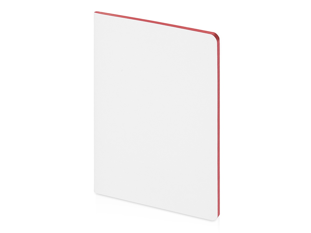 Бизнес-тетрадь А5 Pragmatic Contrast, 40 листов в клетку, белый с красным срезом-0