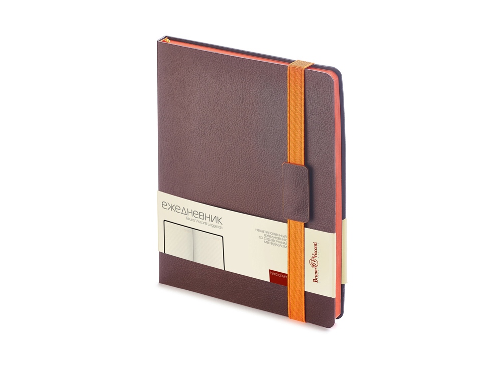 Ежедневник В5 недатированный Leggenda, коричневый-0