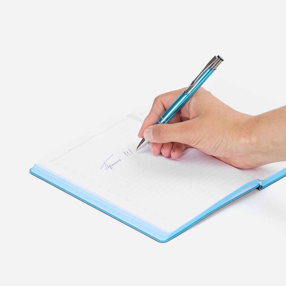 Ручка шариковая Keskus, бирюзовая-4