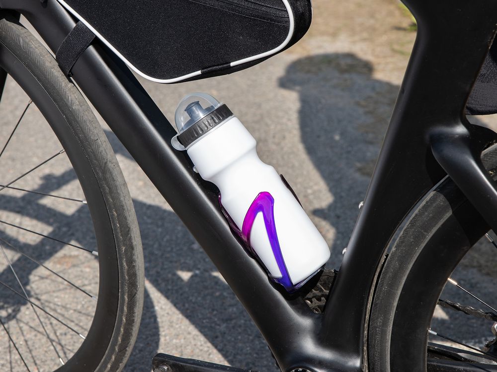 Бутылка для велосипеда Bikescape, белая с черным-4