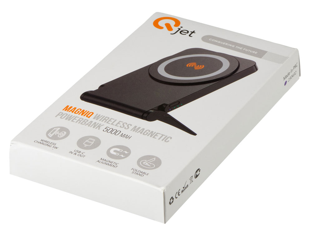 Внешний магнитный аккумулятор MagnIQ, черный, 5000 mAh-9