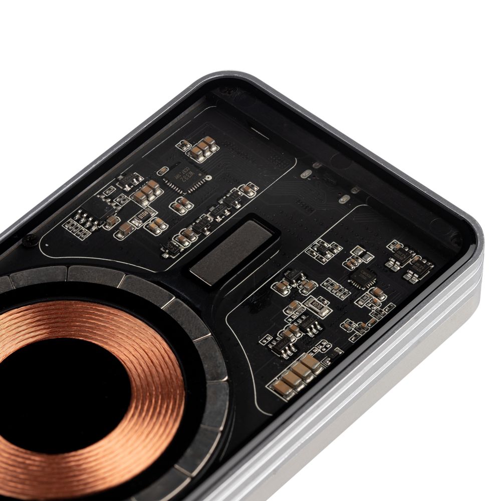 Магнитный беспроводной аккумулятор Cooper Ergo 5000 мАч, серебристый-2