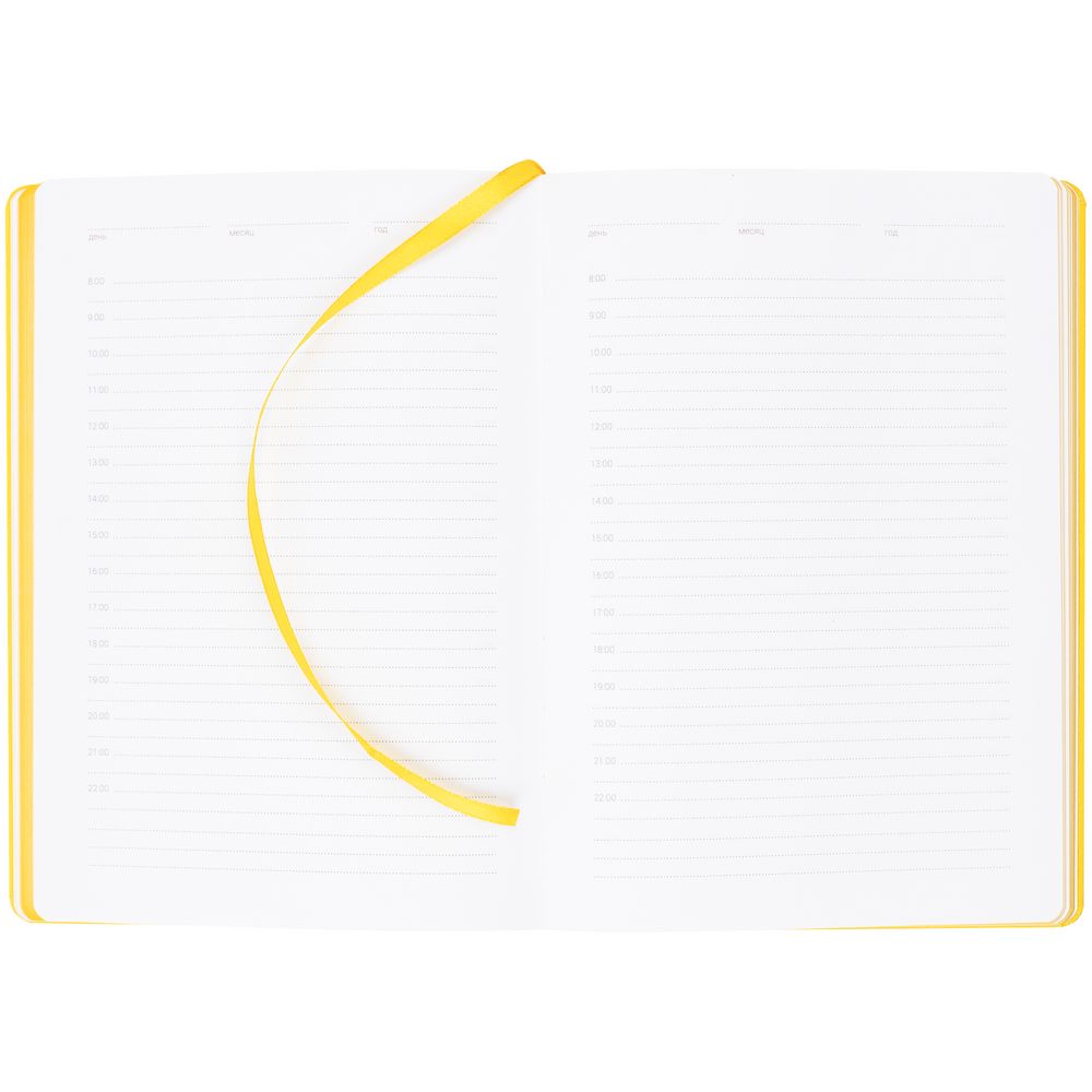 Ежедневник New Factor Metal, желтый-3