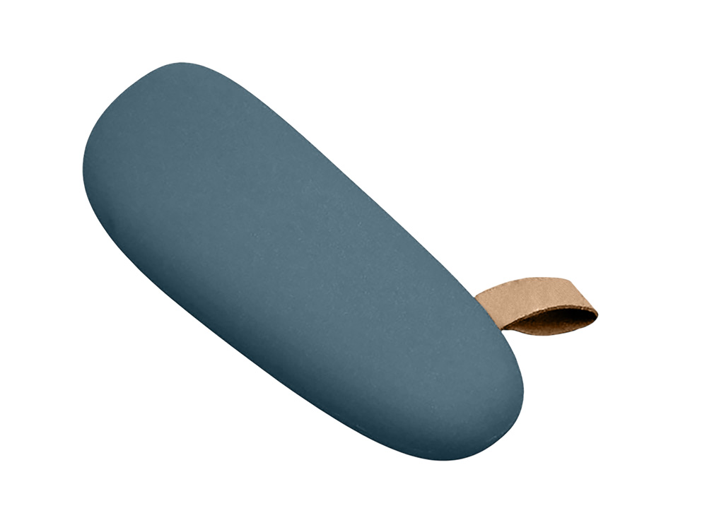 PB_Small_stone Универсальное зарядное устройство power bank в форме камня. 2600MAH. Темно-синий (чистый хлястик)-1