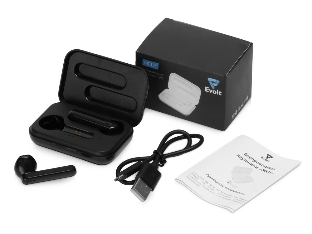 Беспроводные наушники TWS Mels, черный-4