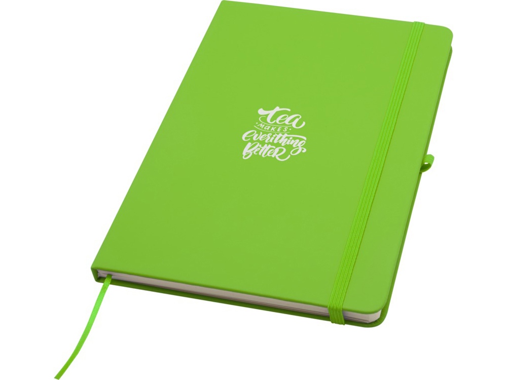 Блокнот Spectrum Plus формата A5 в твердой обложке - Зеленый лайм-5