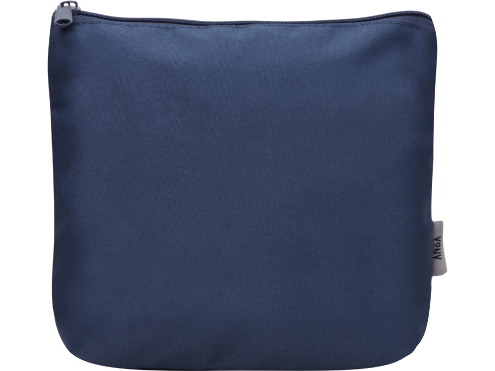 Органайзер для электроники и проводов Amalia из полиэстера 300D с подкладкой, темно-синий-2