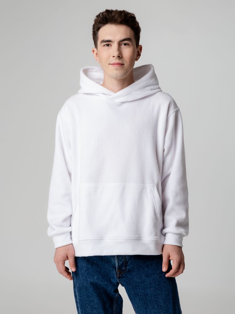 Худи флисовое унисекс Manakin, белое-4