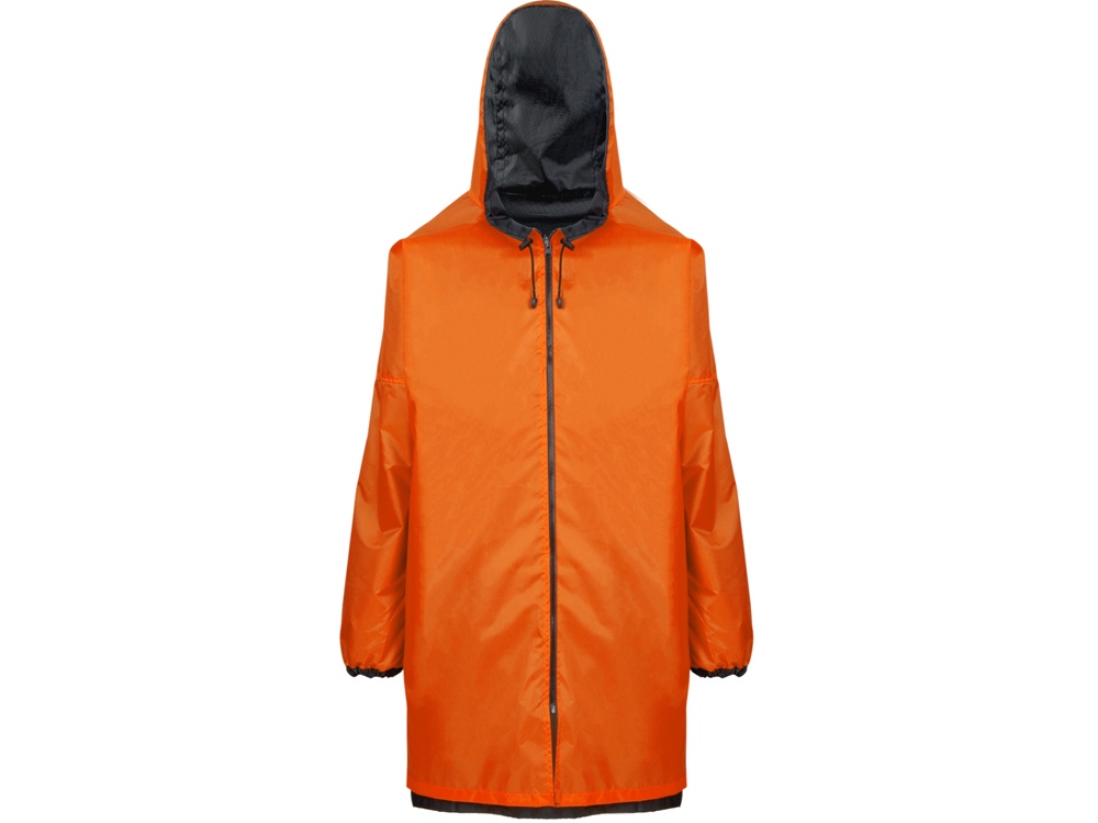 Дождевик Bi-color унисекс, оранжевый/черный-2