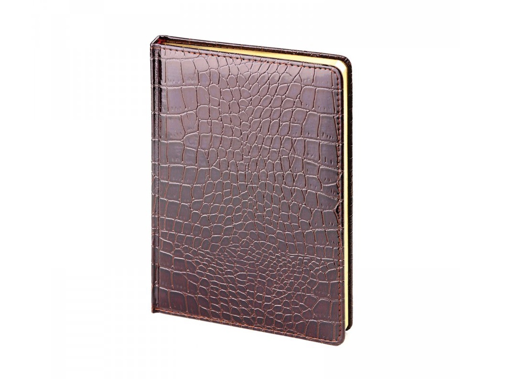 Ежедневник недатированный А5 CAIMAN, коричневый-0