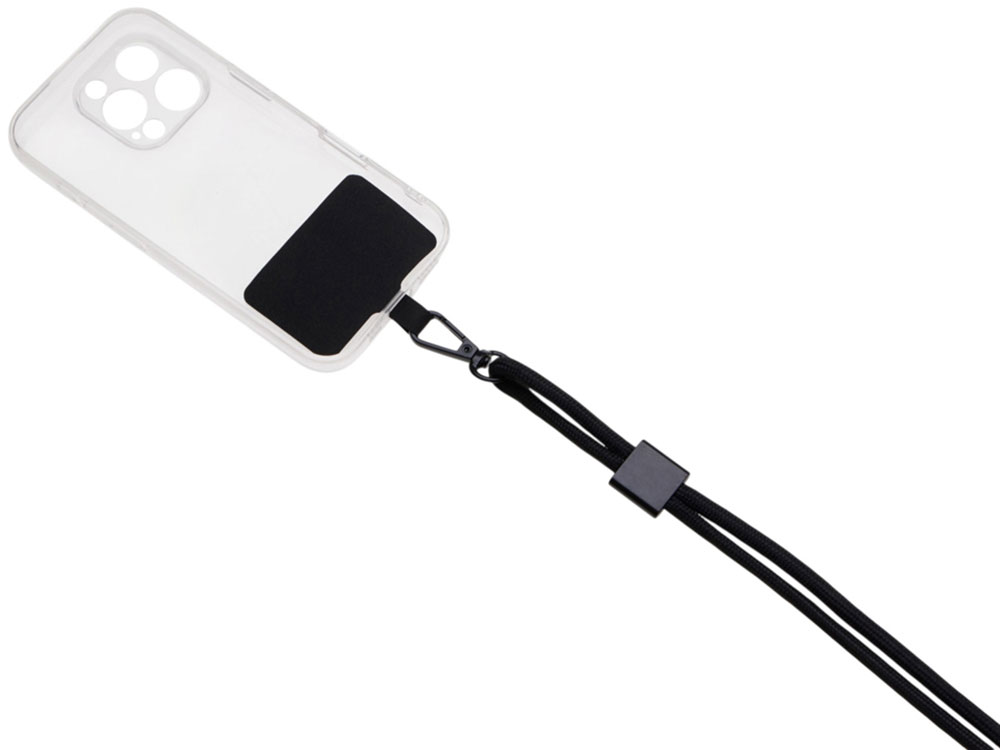 Ремешок на шею для телефона Риксо, черный-2