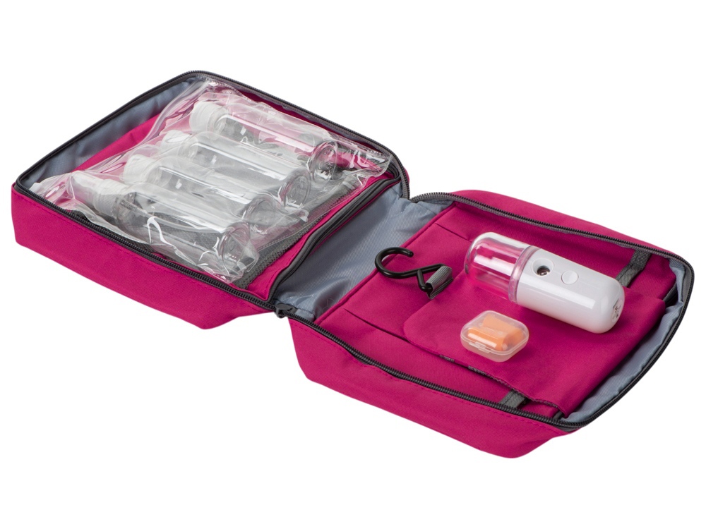 Набор для путешествий Fly away, фуксия-1