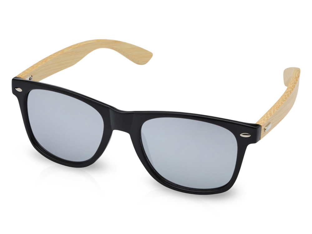 Солнцезащитные очки Hue с бамбуковыми дужками - Серебристый-0